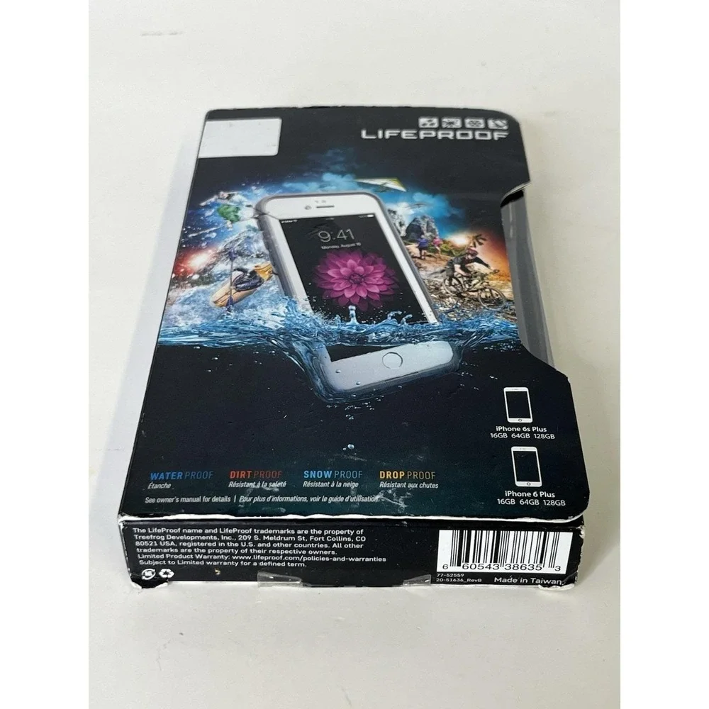 LifeProof Fre iPhone 6/iPhone 6s Waterproof Case - White/Gray NEW Open Box